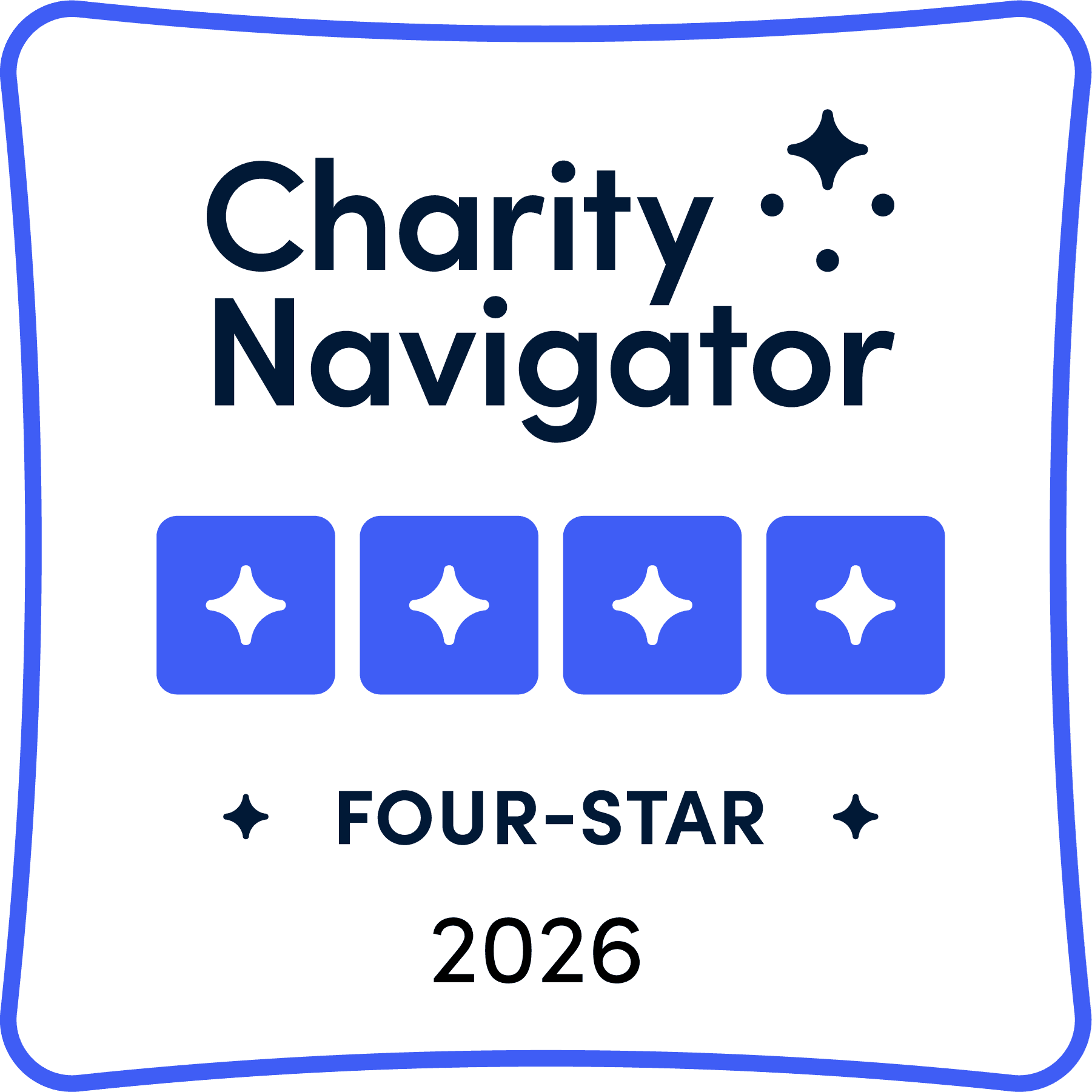  Charity Navigator - Four Star Rating